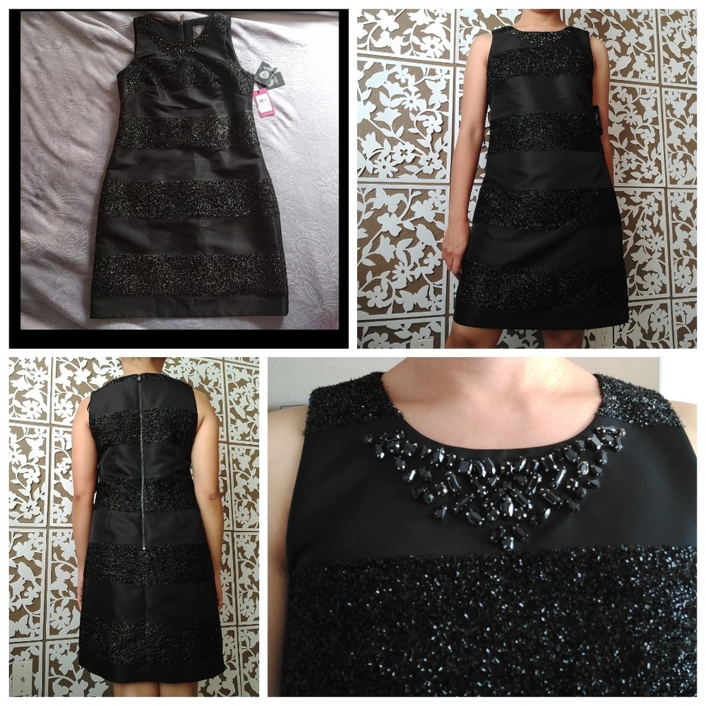 NWT Vince Camuto Elegant Black Dress (fits like M)